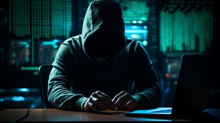 Hacker attempting to breach security