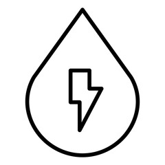 Sticker - Outline Water Energy icon