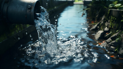 Water waste water background