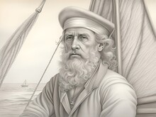 Captain Silverpoint Drawing 
