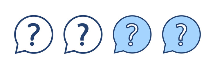 Sticker - Question icon vector. question mark sign and symbol