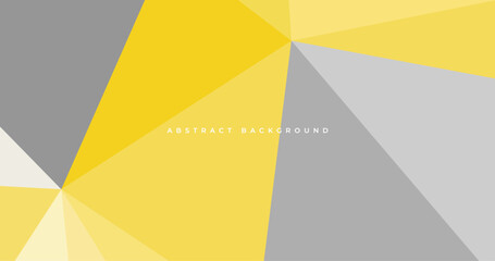 Wall Mural - geometric yellow and grey background