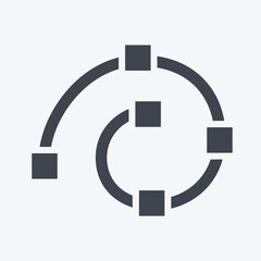 Poster - Icon Draw Spiral. related to Graphic Design Tools symbol. glyph style. simple design editable. simple illustration. simple vector icons
