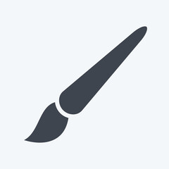 Poster - Icon Paint Brush. related to Graphic Design Tools symbol. glyph style. simple design editable. simple illustration. simple vector icons