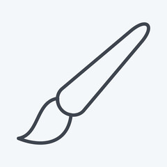 Poster - Icon Paint Brush. related to Graphic Design Tools symbol. line style. simple design editable. simple illustration. simple vector icons
