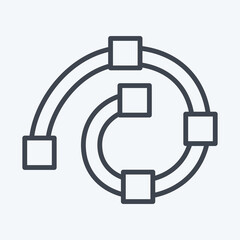 Poster - Icon Draw Spiral. related to Graphic Design Tools symbol. line style. simple design editable. simple illustration. simple vector icons
