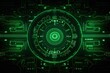 © AKKA - Abstract technology hud interface hologram elements neon lights, circle percent vitality innovation on hi tech future design