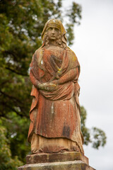 Canvas Print - statue in a cemetery