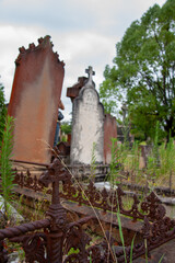 Sticker - Headstones in a cemetery