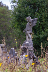 Poster - Headstone in a cemetery