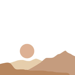 Sticker - Boho Mountain Landscape