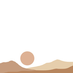 Sticker - Boho Mountain Landscape