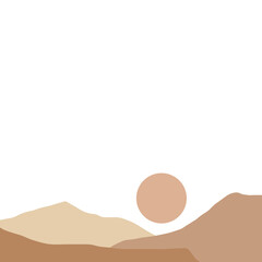 Sticker - Boho Mountain Landscape