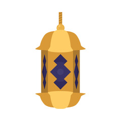 Sticker - golden ramadan lamp illustration