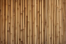 Natural Bamboo Background. Fence Of The Dry Reeds