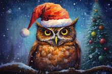 クリスマスのフクロウの背景? 無料画像 - Public Domain Pictures