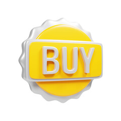 Aufkleber - online shop marketing promotion icon concept. 3d rendering buy icon