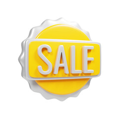 Aufkleber - online shop discount promotion icon concept. 3d rendering sale icon