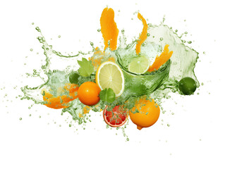 Wall Mural - Mixed juice on transparent background PNG