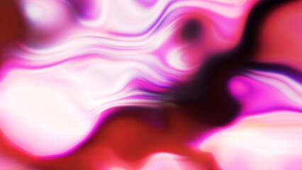 Poster - Pink and purple blots. Motion. A light background with blurred spots made in 3d format and illuminated highlights.