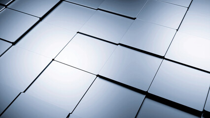 Poster - Grey and pink background. Design. A sliding background of small squares made in cartoon animation.