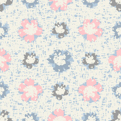 Leinwandbilder - Seamless abstract pattern with floral ornament
