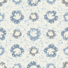 Leinwandbilder - Seamless abstract pattern with floral ornament
