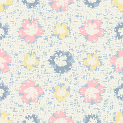 Leinwandbilder - Seamless abstract pattern with floral ornament
