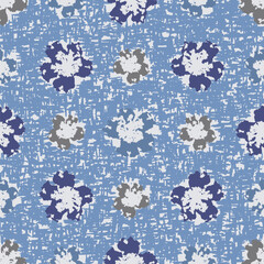 Leinwandbilder - Seamless abstract pattern with floral ornament
