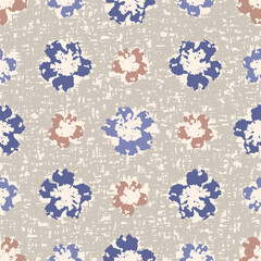 Leinwandbilder - Seamless abstract pattern with floral ornament

