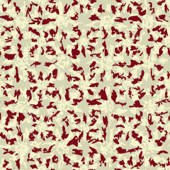 Leinwandbilder - Seamless abstract pattern with floral ornament
