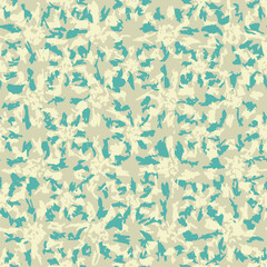 Leinwandbilder - Seamless abstract pattern with floral ornament
