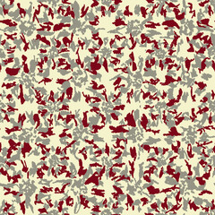 Leinwandbilder - Seamless abstract pattern with floral ornament
