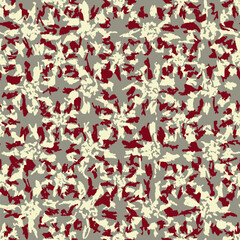 Leinwandbilder - Seamless abstract pattern with floral ornament

