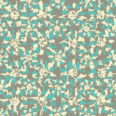 Leinwandbilder - Seamless abstract pattern with floral ornament
