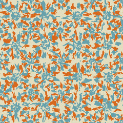 Leinwandbilder - Seamless abstract pattern with floral ornament
