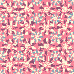 Leinwandbilder - Seamless abstract pattern with floral ornament

