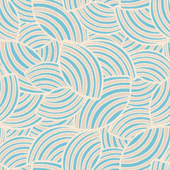 Leinwandbilder - Seamless abstract geometric pattern of random arcuate stripes.
