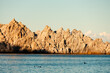 © robertharding - Close up of the white cliffs of Jodogahama rock formation, Miyako Bay, the sea of northern Honshu, Iwate prefecture, Japan