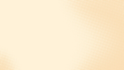 Poster - Abstract dots halftone brown color pattern gradient texture background.