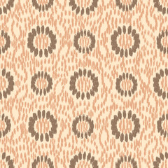 Leinwandbilder - Seamless abstract pattern with floral ornament
