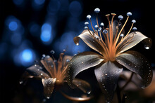 Close-up Photo Of Night Queen Flower In A Garden With Selective Focus