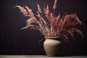 Wall Mural - a dry plant in a pot