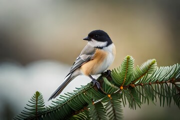 Poster - a bird on a branch