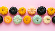 Pastel colored pumpkins and squashes
