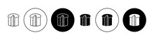 Panettone Bread Line Icon Set In Black Filled And Outlined Style. Suitable For UI Designs