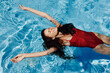 © SHOTPRIME STUDIO - Woman summer young swim pool female blue vacation pretty water person beauty body