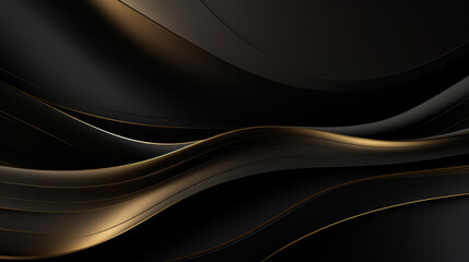 Abstract black and gold luxury background