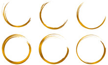 Simple Golden Semi-circle Frame Set 
