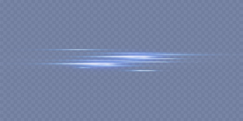 Wall Mural - vector illustration in blue color. set of light effects. glare and flash. bright beams of light. glo